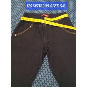 W JEANS DENIM BLUE STRETCH WAIST 28 iN ,H6 WHS209 SIZE  5/6 SKINNY